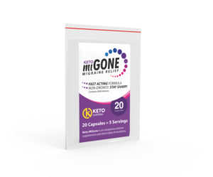 Keto MiGONE Migraine Relief Sample Sachet– 20 Capsules